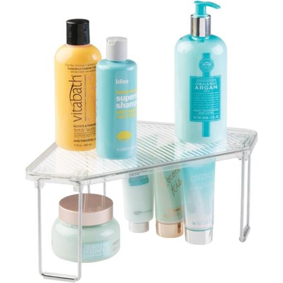 Plastic/Steel Corner Stackable Rack, Storage Organizer Shelf - Picture 7 of 8